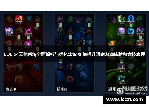 LOL S4天赋系统全面解析与优化建议 如何提升玩家游戏体验和竞技表现