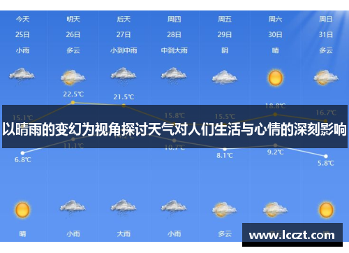 以晴雨的变幻为视角探讨天气对人们生活与心情的深刻影响